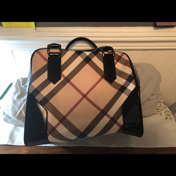 Burberry bowling bag purse - Picture 1 of 1